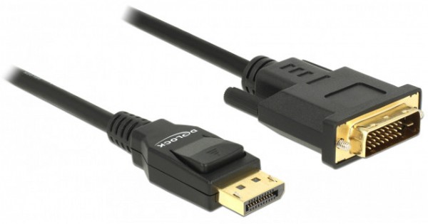 Kabel Displayport M V Dvi D M Czarny Delock