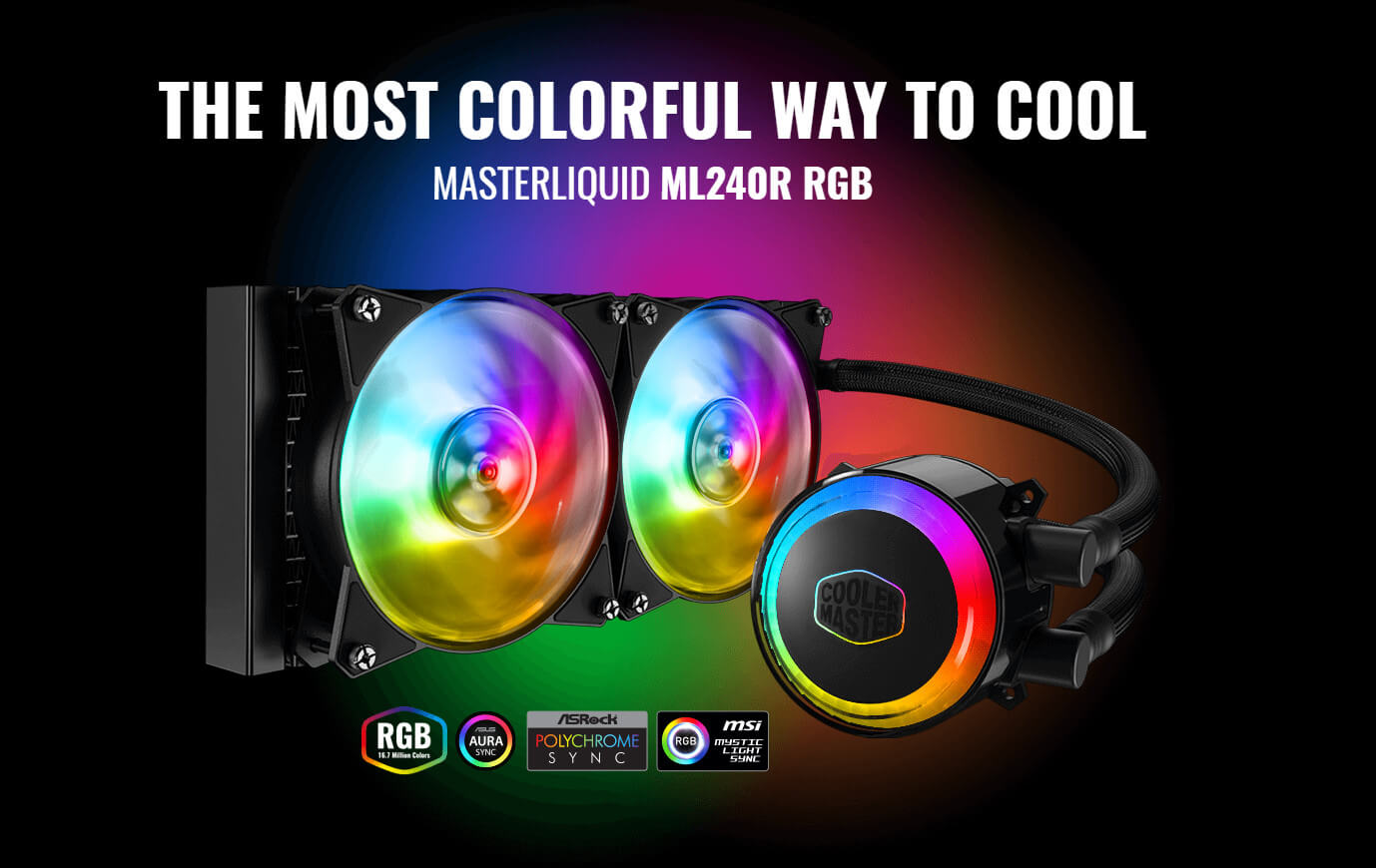 Chłodzenie Wodne Cooler Master Masterliquid ML240r RGB baner