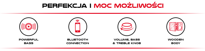 Głośniki Genesis Helium 400BT 2.0 Bluetooth NCS-1306 ikony