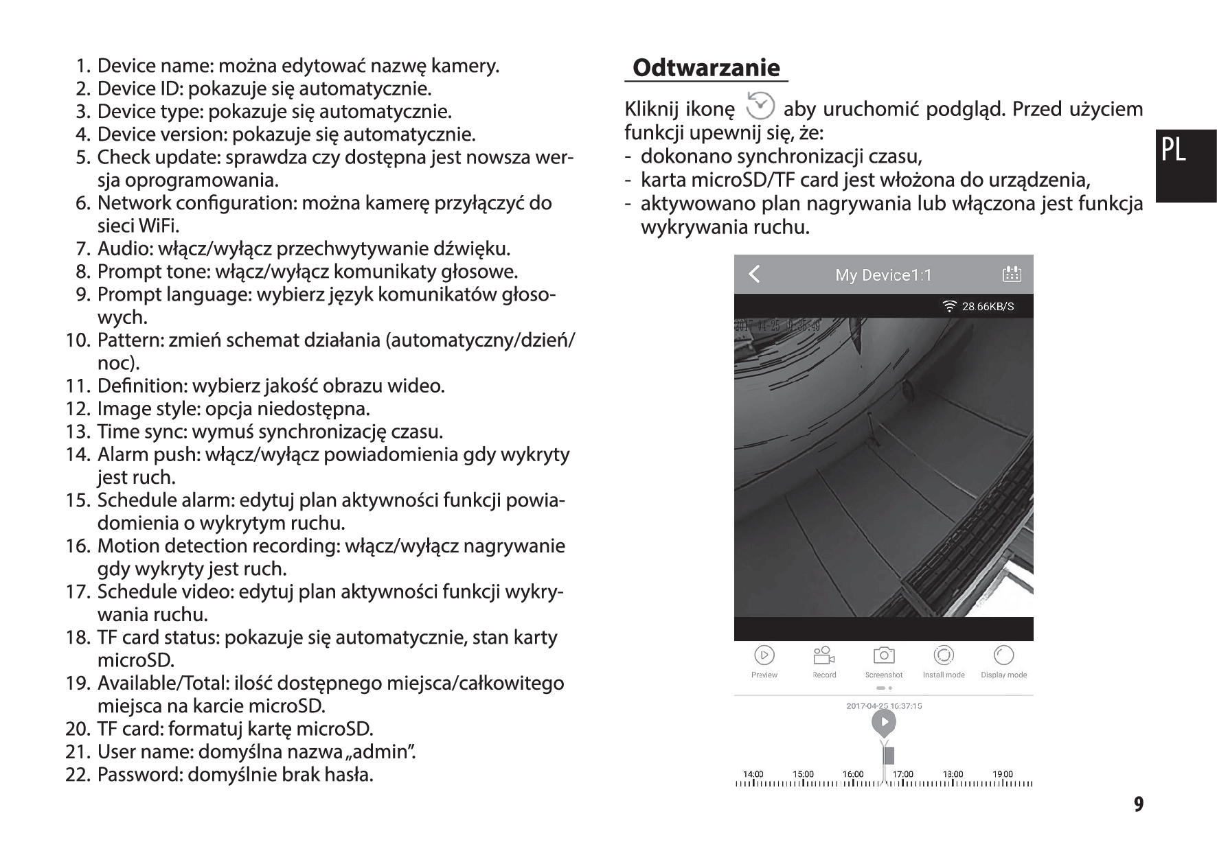 CLOUD IP CAM 360 -Kamera IP WIFI 360 stopni instrukcja obsługi 9