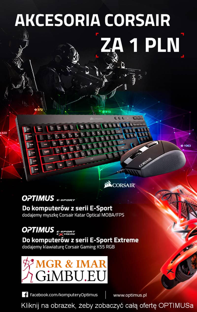 UWAGA! listopadowa promocja na komputery OPTIMUS E-Sport!!!