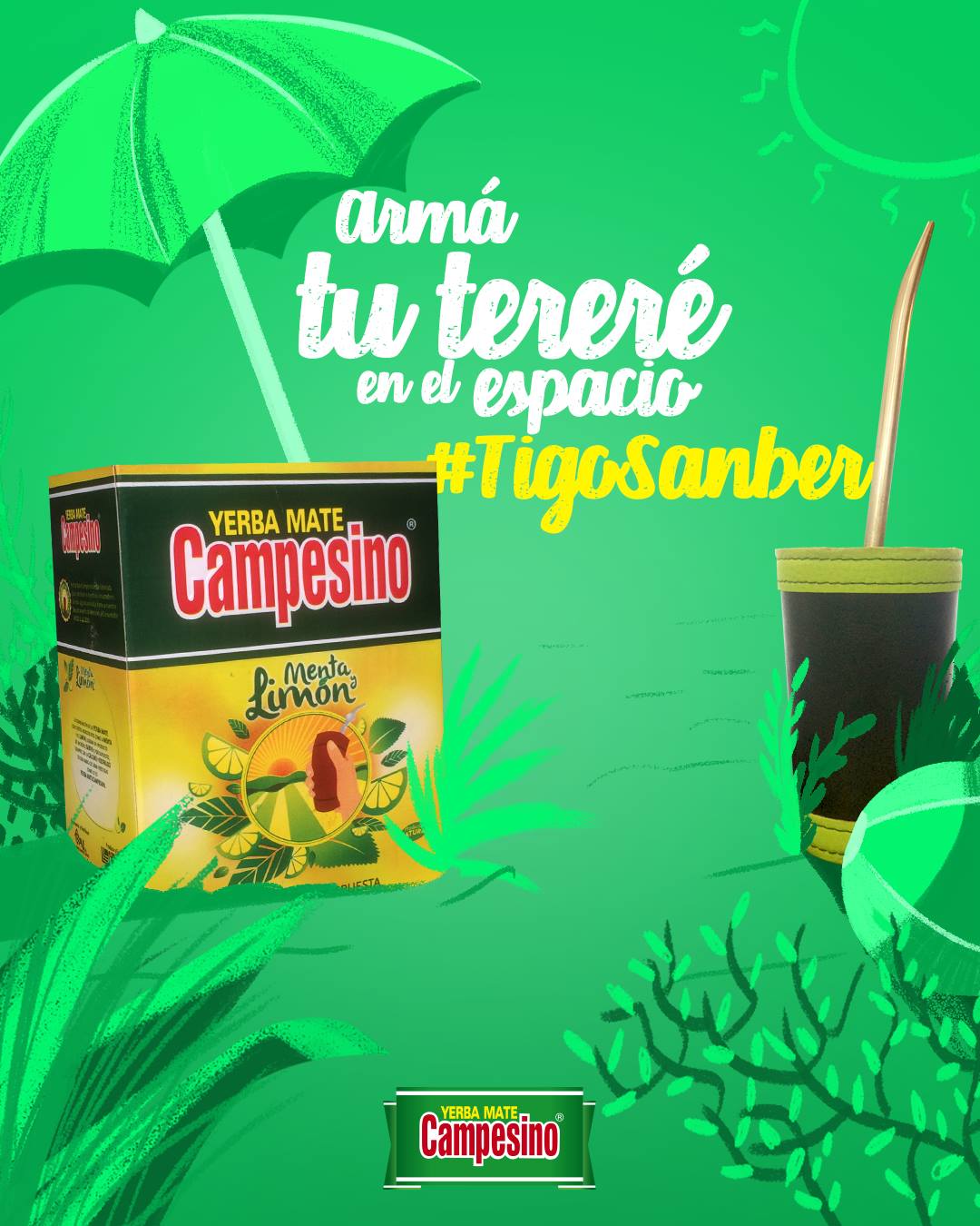 Yerba Mate Campesino Menta-Limon 500g