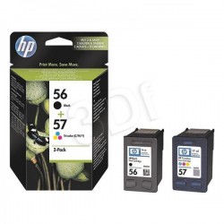 Pack HP56+HP57=SA342AE II Pack Bk+TriCol C6656AE+C6657AE