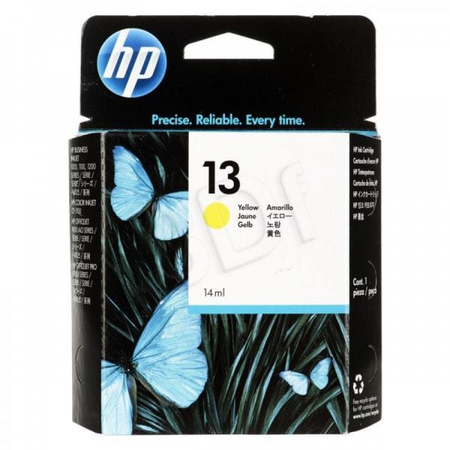 Tusz Żółty HP13Y=C4817A II 1050stron 14ml