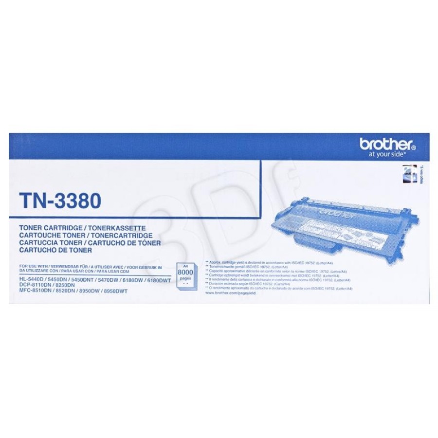 Brother Toner Czarny Tn3380=TN-3380, 8000stron