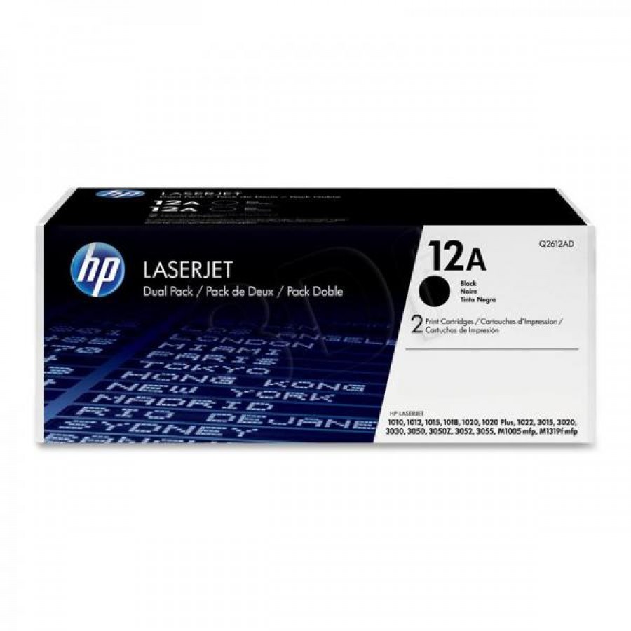 Toner HP12ax2=Q2612ad Ii Pack 2xbk 2xq2612a