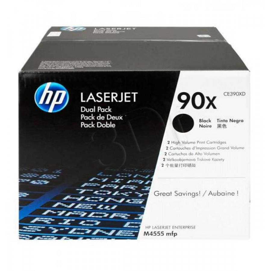 Toner HP90xx2=Ce390xd Ii Pack 2xbk 2xce390x