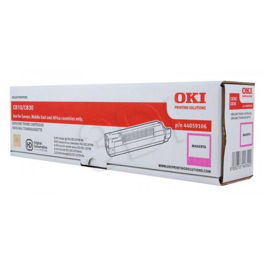 Toner Magenta Do Oki C800 8k