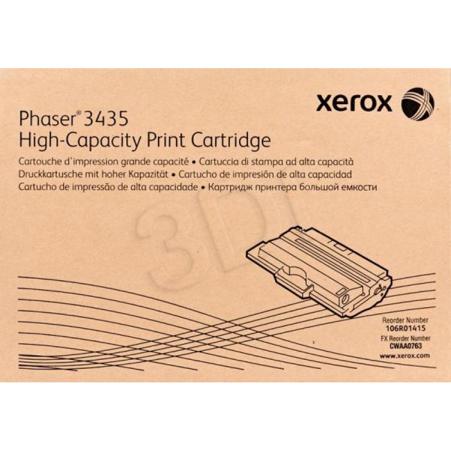 106r01415 Toner Black Hi Do Xerox Phaser 3435