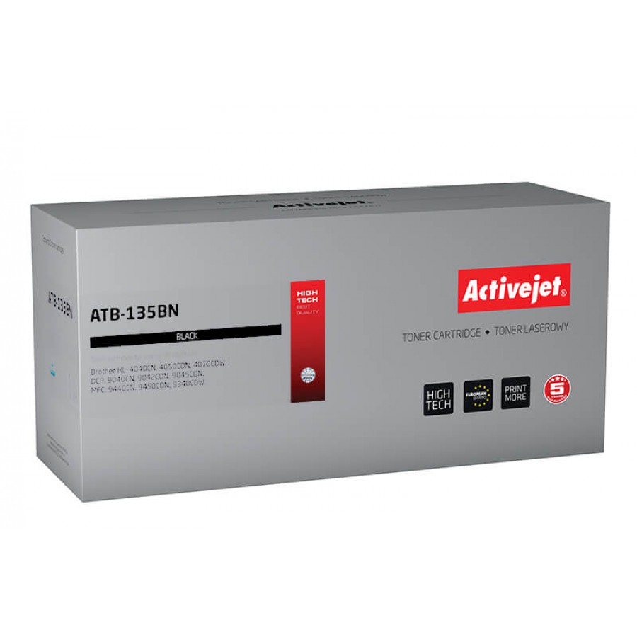 Toner Activejet ATB-135BN zamiennik Brother TN-130BK/TN-135BK 5000 str. czarny