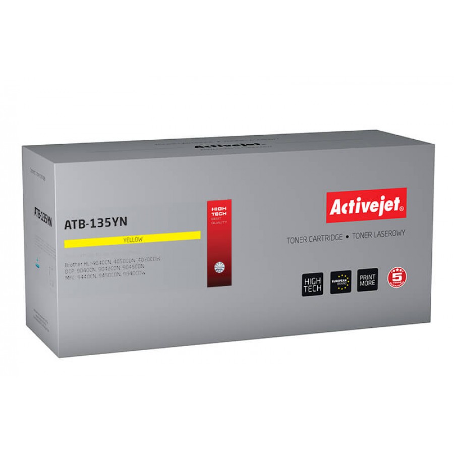 Toner Activejet ATB-135YN zamiennik Brother TN-130Y/TN-135Y 4000str. żółty