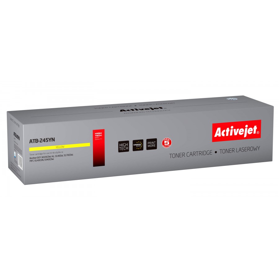 Activejet ATB-245yn Toner Laserowy Do Drukarki Brother Zamiennik Tn245y 2200stron