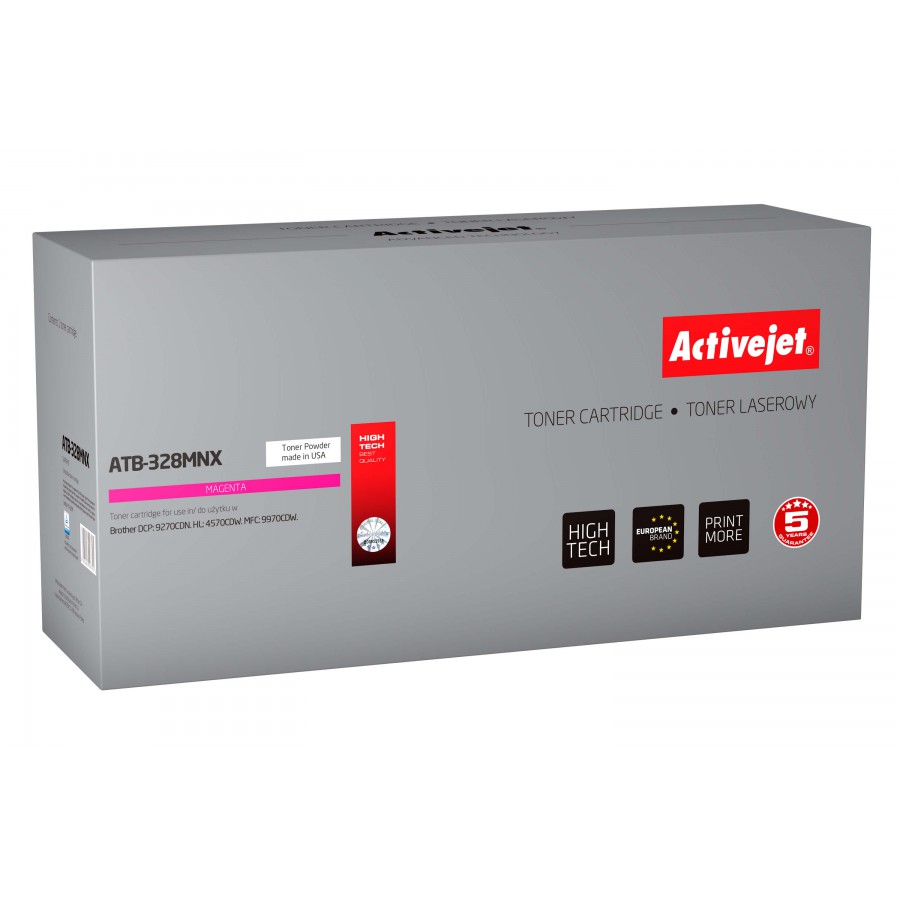 Activejet ATB-328mnx Toner Magenta Do Drukarki Laserowej Brother Zamiennik Tn328m 6000stron