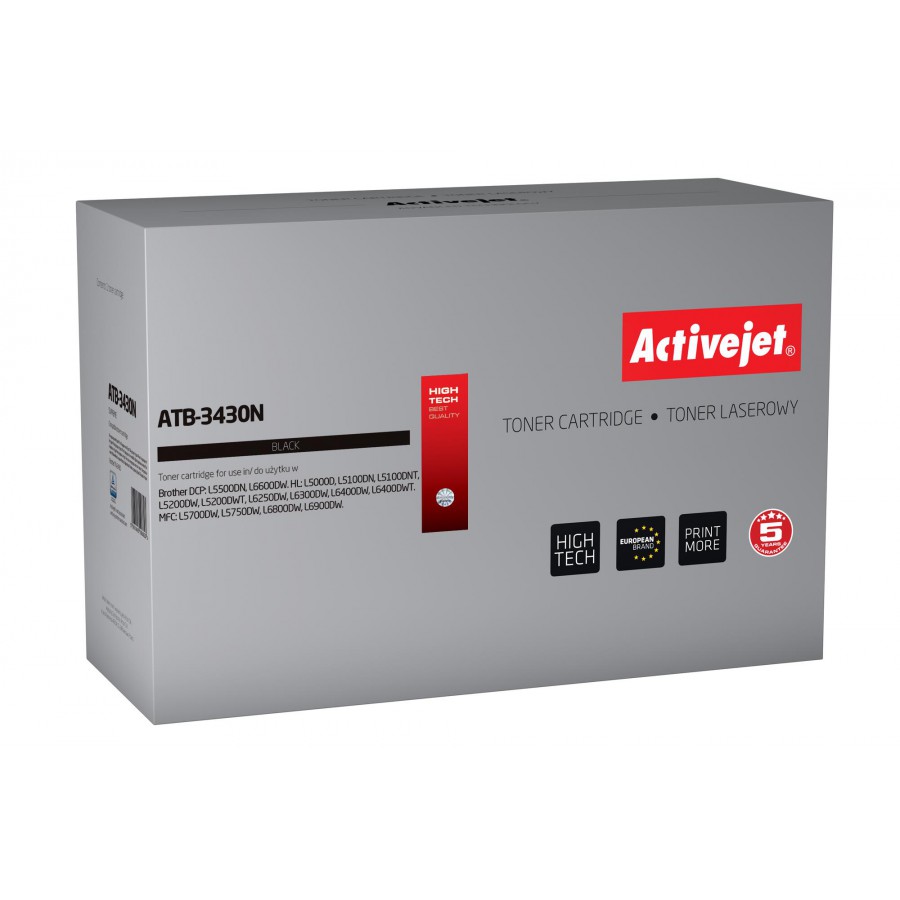 Toner Activejet ATB-3430N zamiennik Brother TN-3430 3000 str. czarny