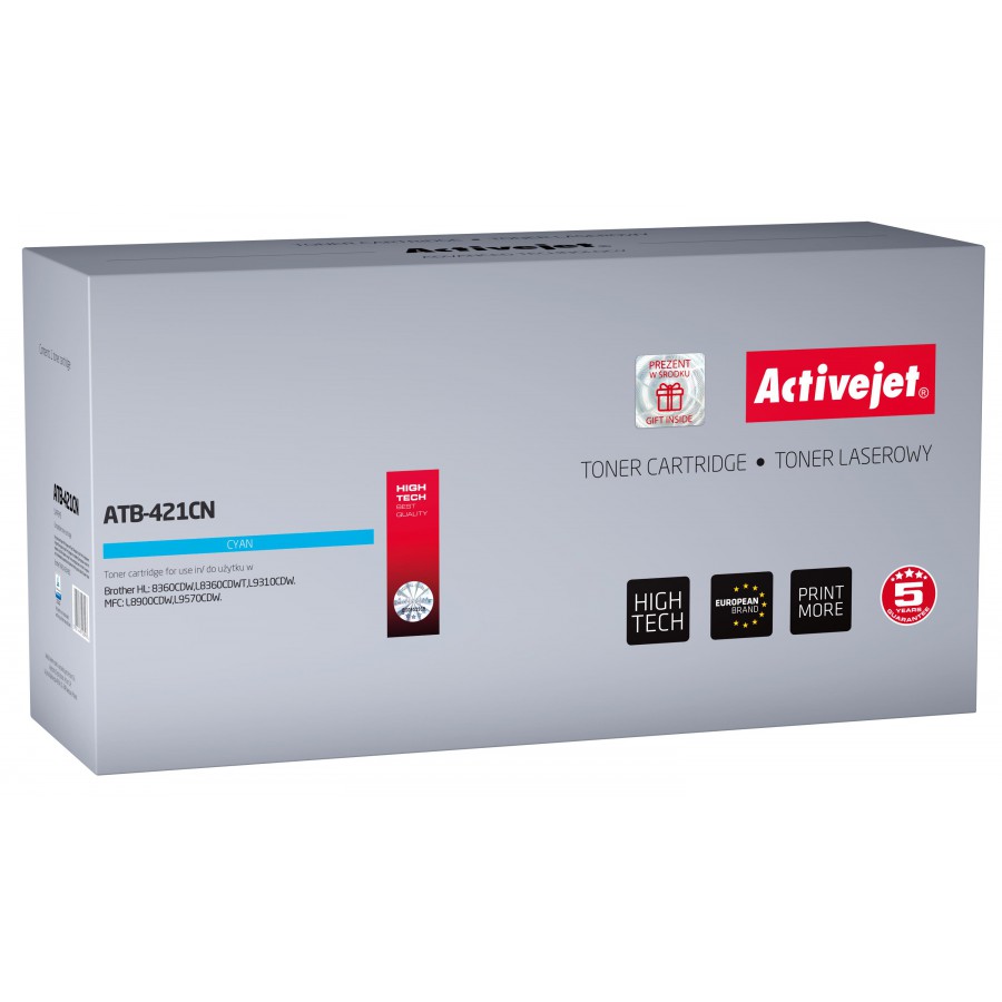 Toner Activejet ATB-421CN zamiennik Brother TN-421C 1800str. niebieski