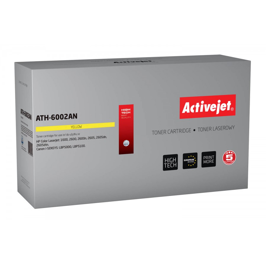 ActiveJet ATH-6002AN [AT-602Y] toner laserowy do drukarki HP zamiennik Q6002A 2000stron