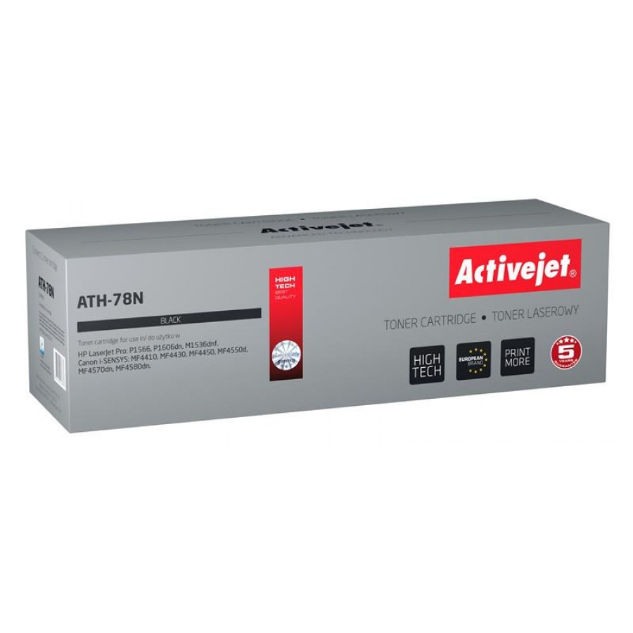 Toner Activejet ATH-78N zamiennik HP 78A CE278A, Canon CRG-728 2500str. czarny