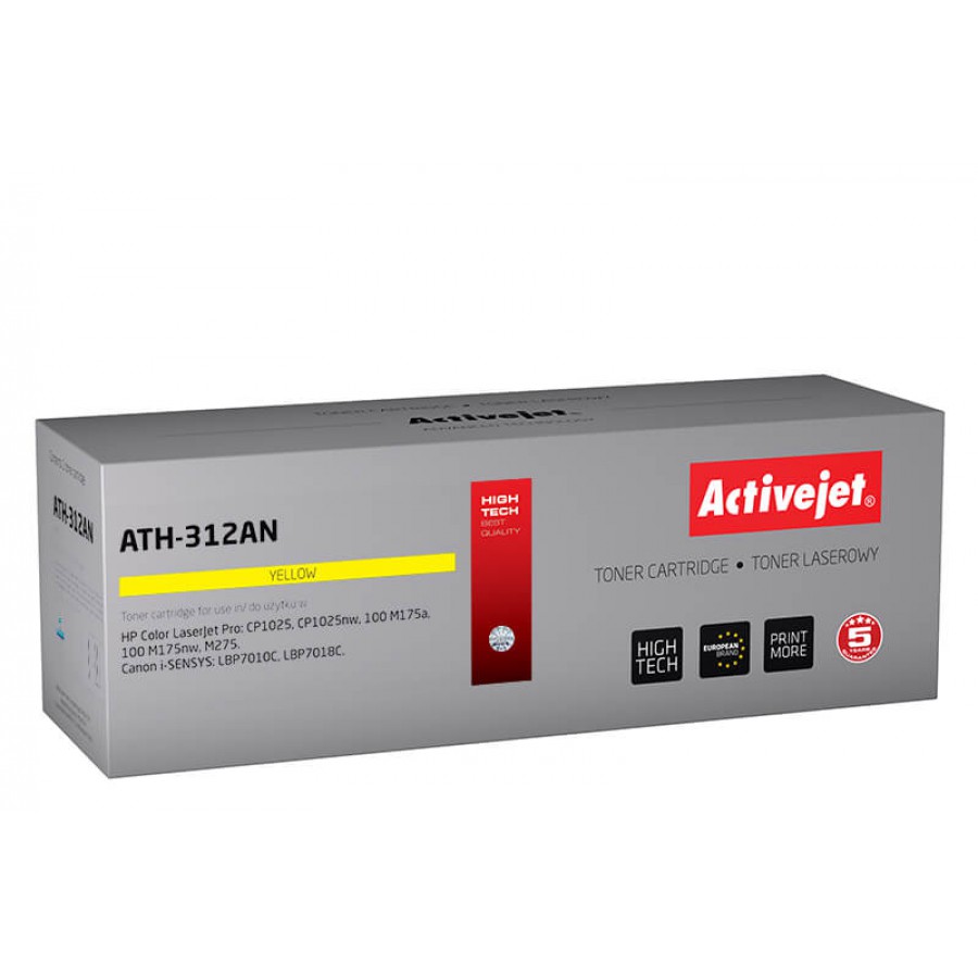 Activejet ATH-312an Toner Laserowy Do Drukarki HP Zamiennik Ce312a 1000stron