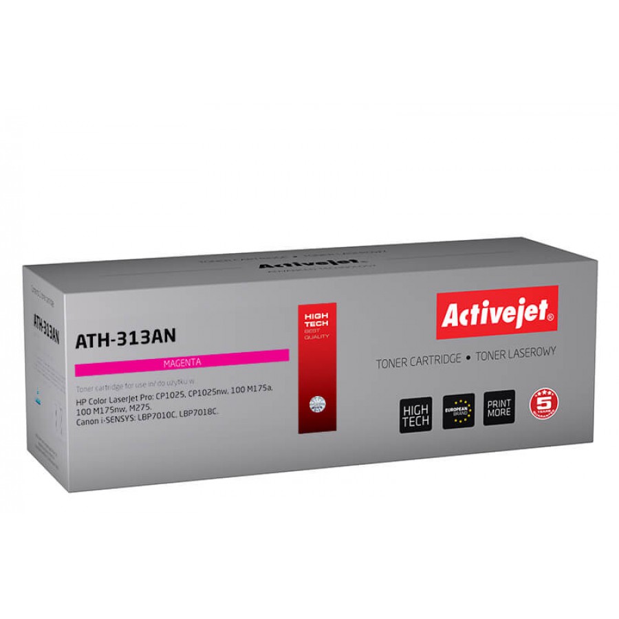 Activejet ATH-313an Toner Laserowy Do Drukarki HP Zamiennik Ce313a 1000stron