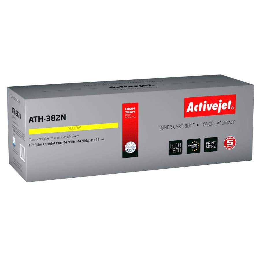 Activejet ATH-382n Yellow Toner Do Drukarki Laserowej HP Zamiennik Cf382a 2700stron