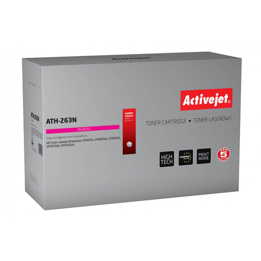 Activejet ATH-263n Toner Magenta Do Drukarki Laserowej HP Zamiennik Ce263a 11000stron