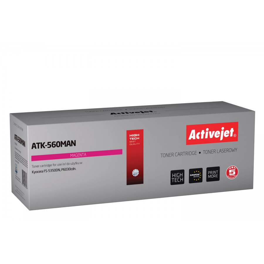 Activejet ATK-560man Toner Magenta Do Drukarki Kyocera Zamiennik TK-560m 10000stron