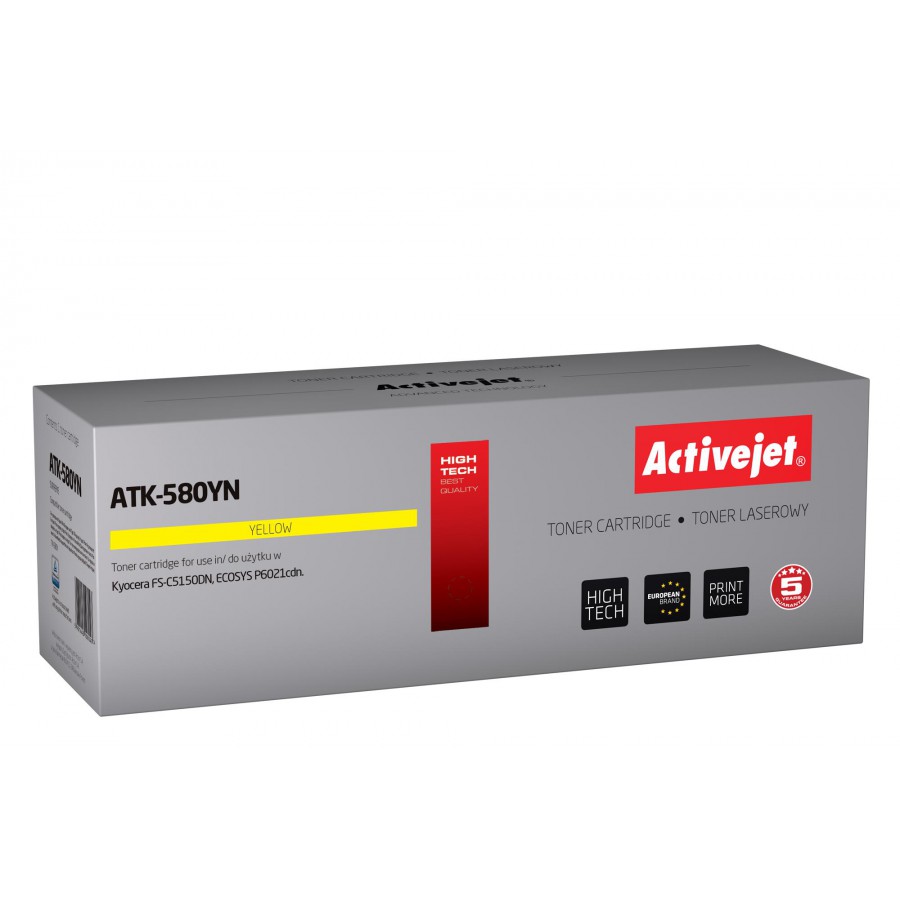 Toner Activejet ATK-580YN zamiennik Kyocera TK-580Y 2800str. żółty