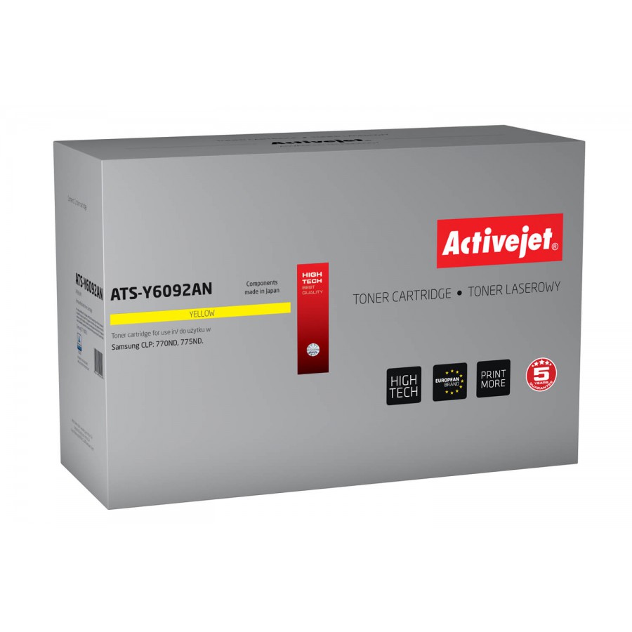 Activejet ATS-Y6092 Toner Yellow Do Drukarki Samsung Zamiennik Samsung Clt-Y6092s 7000stron