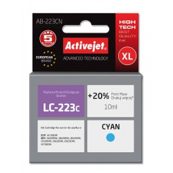 Activejet AB-223cn Tusz Cyan Do Drukarki Brother Zamiennik LC223c 10ml