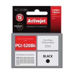 ActiveJet ACC-520BN tusz czarny do drukarki Canon zamiennik Canon PGI-520Bk CHIP 20ml