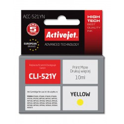 ActiveJet ACC-521YN tusz żółty do drukarki Canon zamiennik Canon CLIC-521Y CHIP 10ml