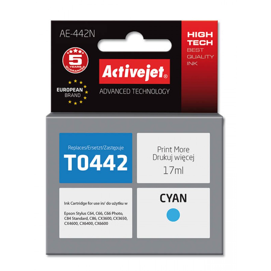 ActiveJet AE-442N tusz cyan do drukarki Epson zamiennik Epson T0442 17ml