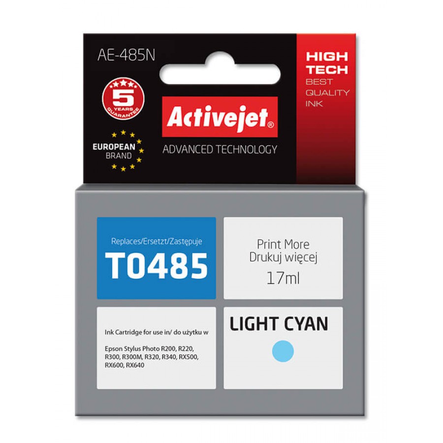 ActiveJet AE-485N tusz light cyan do drukarki Epson zamiennik Epson T0485 17ml