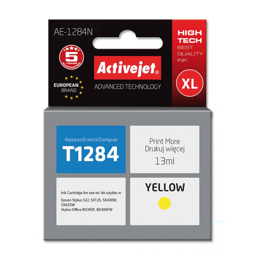 ActiveJet AE-1284N tusz żółty do drukarki Epson zamiennik Epson T1284 13ml