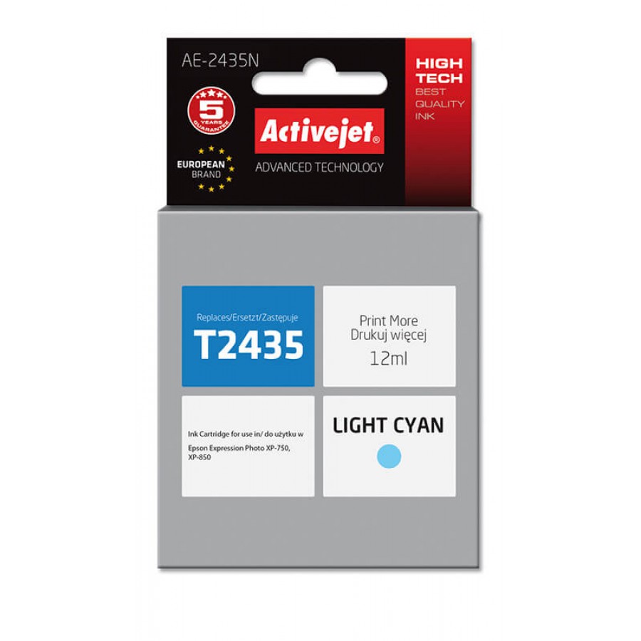 ActiveJet AE-2435N tusz light cyan do drukarki Epson zamiennik Epson T2435 12ml