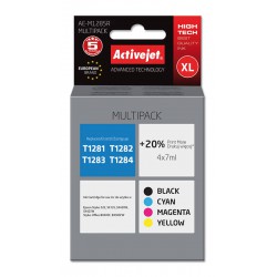 Activejet Ae-M1285r Multipack Tusze Do Drukarki Epson Zamiennik Epson T1285 4x7ml