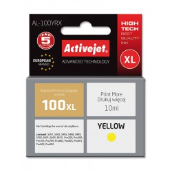 Activejet AL-100yrx Tusz Yellow Do Drukarki Lexmark Zamiennik Lexmark 100xl 14n1071 10 Ml