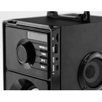 Głośnik MT3145 Mobilny BOOMBOX BT 2.1 Z Subwooferem Czarny RMS 15W