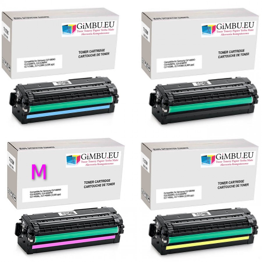 Gimbu TS-CLP680M Toner Magenta Do Drukarki Samsung Zamiennik CLT-M506L 3500stron