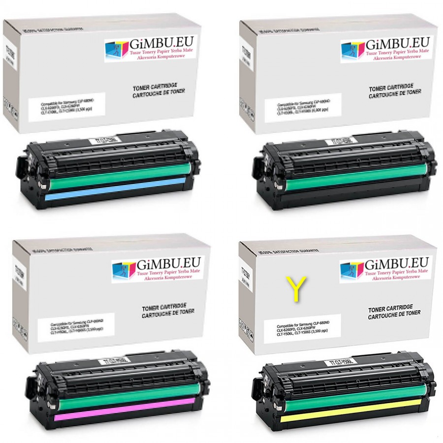 Gimbu TS-CLP680Y Toner Yellow Do Drukarki Samsung Zamiennik CLT-Y506L 3500stron