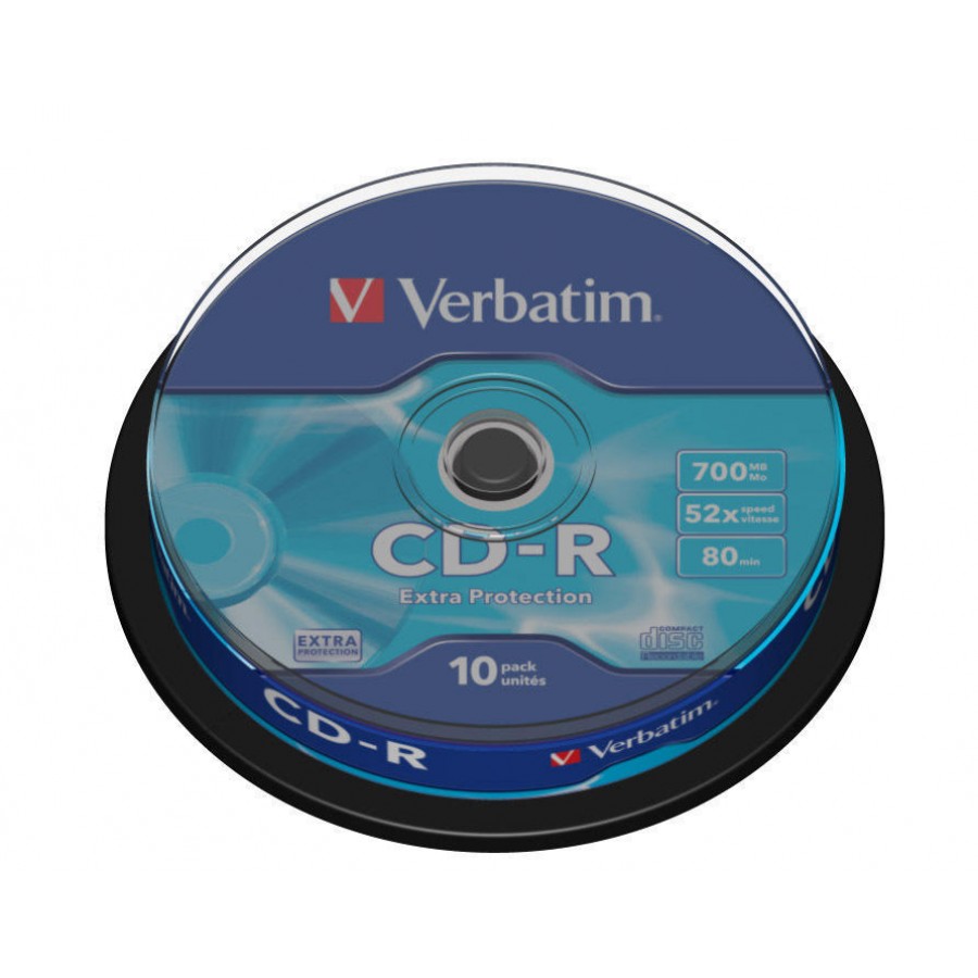 CD-R Verbatim 700MB Extra Prot CAKE 10