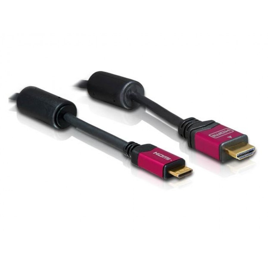 Kabel HDMI-HDMI Mini V1.3b High Speed 5m Blister A-C Delock