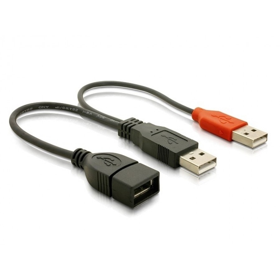 Przedłużacz USB 2.0 2xam-Af 20cm Delock