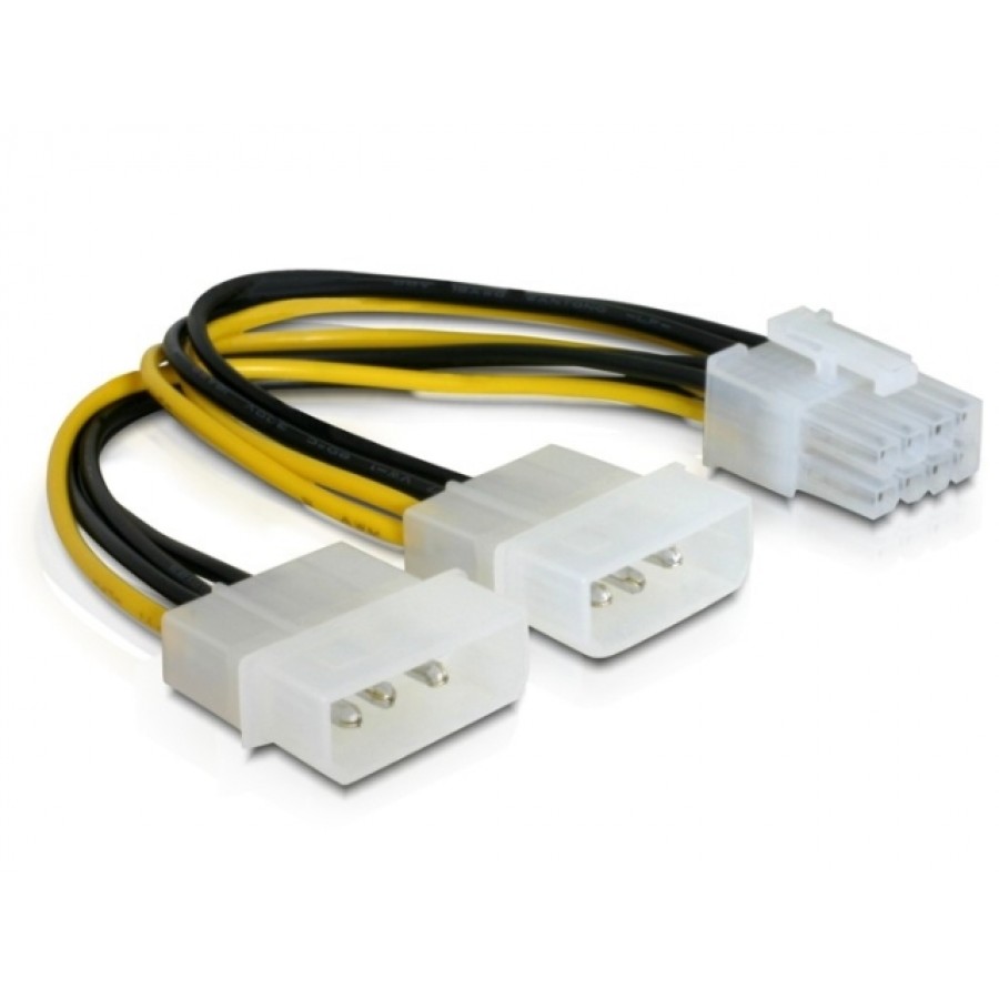 Kabel Rozdzielacz Zasilania 2xHDD/1xpci Express 8pin Delock