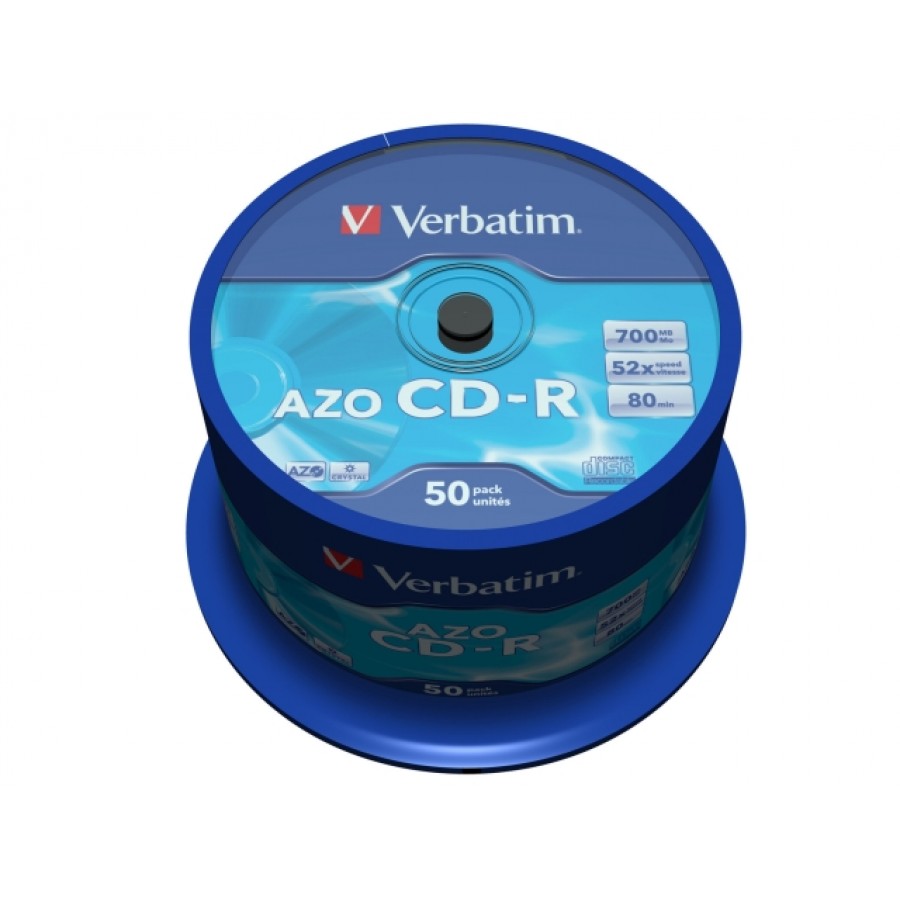 CD-R Verbatim 700MB Super Azo Crystal CAKE 50