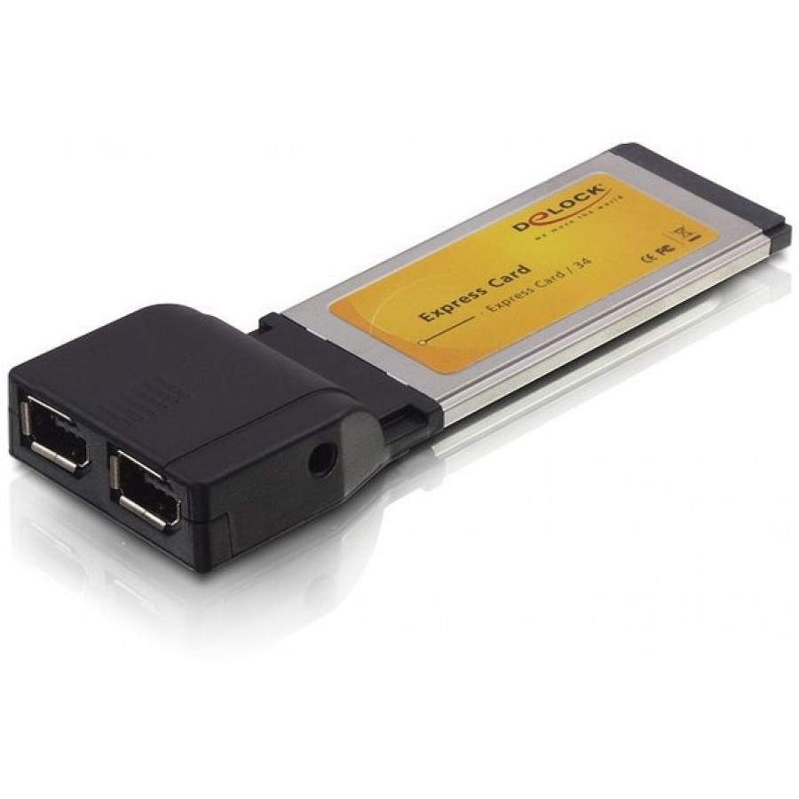 Karta Express Card->Firewire 2-Port Delock + Software