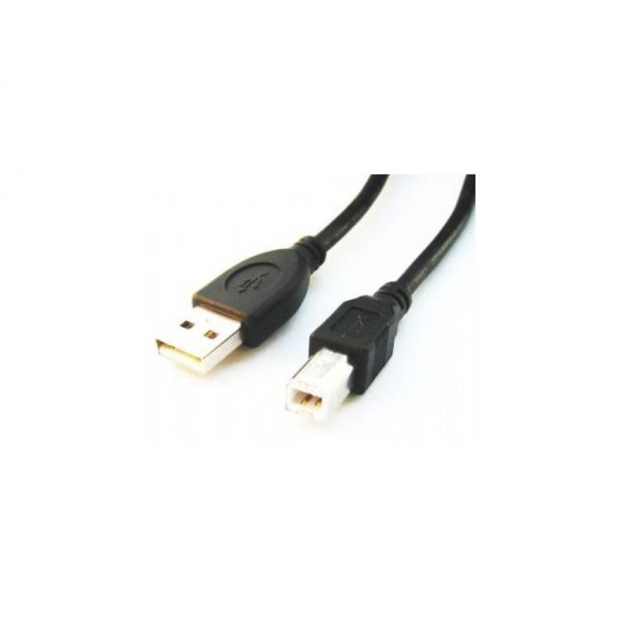 Kabel USB Am-Bm 2.0 1.8m Niklowane Wtyki. Czarny Gembird