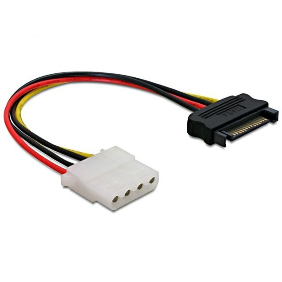 Kabel Sata Zasilający(M)->Molex(F) 12cm Delock