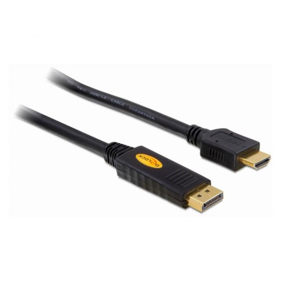 Kabel Displayport M->HDMI M 3m Gold Delock