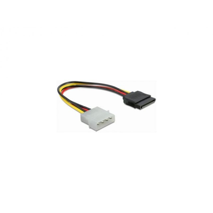 Kabel Sata Zasilający Molex(M)->Sata(F) 12cm Delock